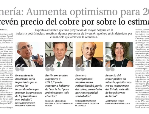 Minería aumenta optimismo para 2017