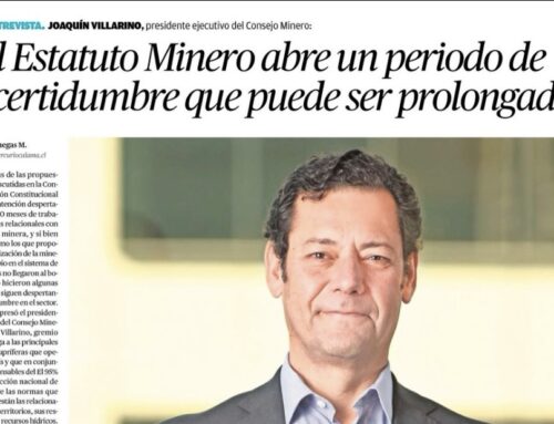 Joaquín Villarino en El Mercurio de Antofagasta: “El futuro de la actividad minera requiere una perspectiva global”